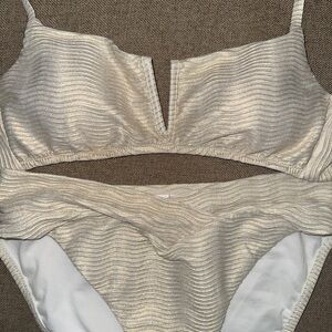 Bar III Cream Bikini Set